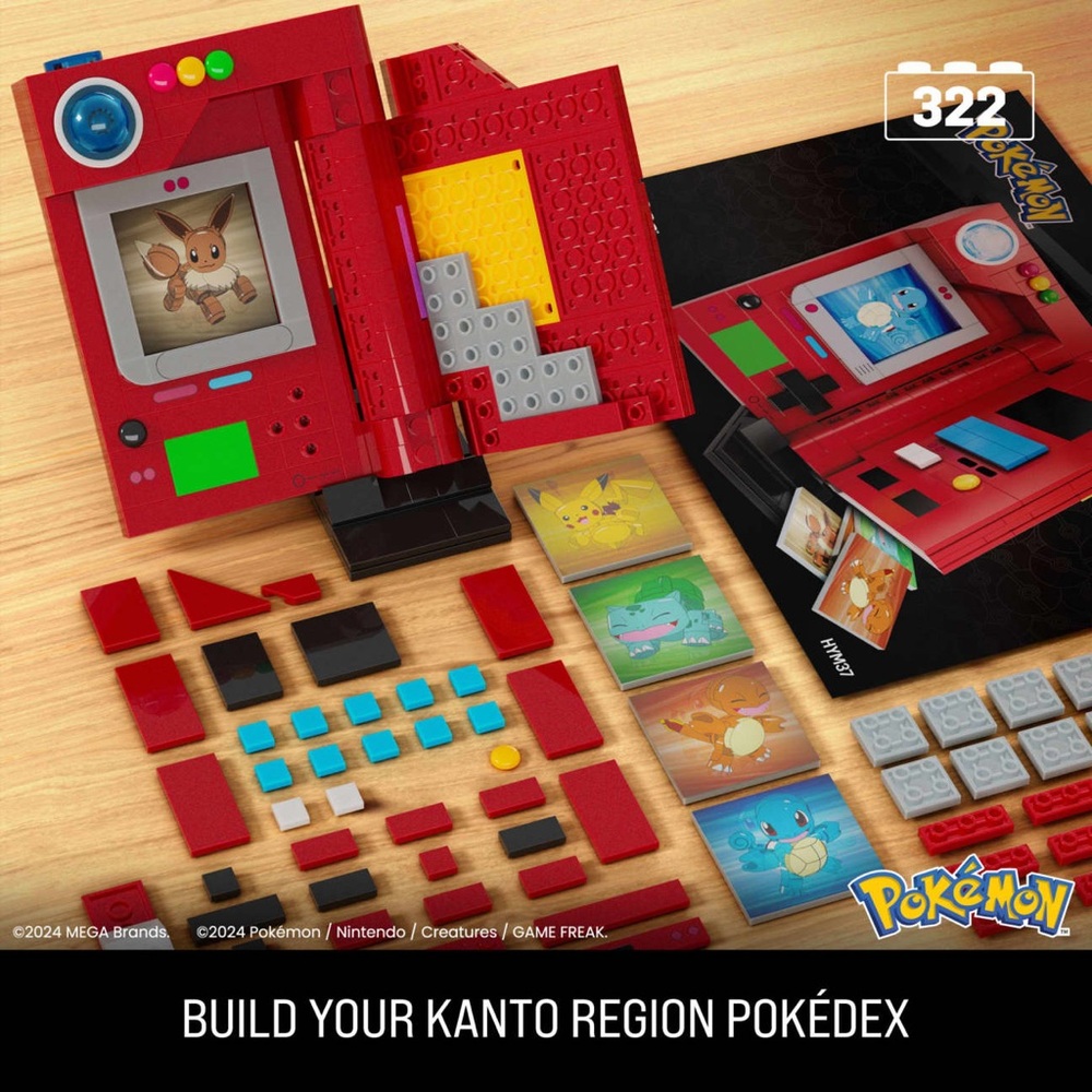 MEGA Pokemon Kanto Region Pokedex Collector Building Kit-New - Picture 8 of 11